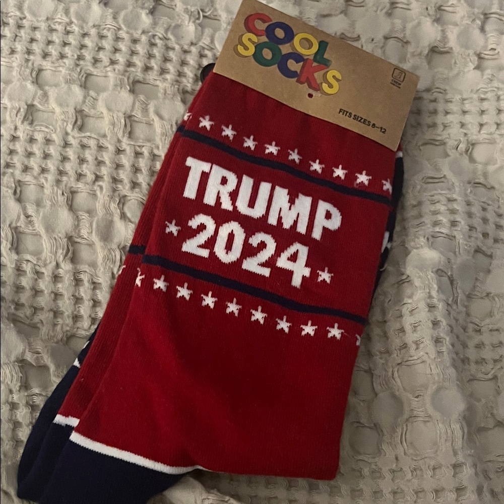 Men's Red Trump 2024 Socks